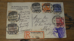 Carte Envoyée En Recommandé De STRASBURG Pour ALGERIE - 1918 .......... 240526-19441 - Covers & Documents