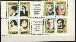 1990 Uruguay Writers Zorrilla Luisa Luisi Delmira Agustini  Juana De Ibarbourou #1320 ** MNH - Uruguay