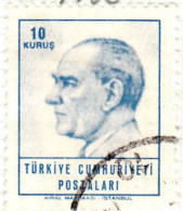 1965 - TURQUIA - KEMAL ATATURK - YVERT 1713 - Used Stamps