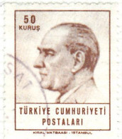 1965 - TURQUIA - KEMAL ATATURK - YVERT 1716 - Usados