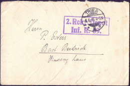 GERMANY - TRIER - COVER - 1915 - 1. Weltkrieg