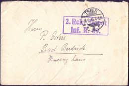 GERMANY - TRIER - COVER - 1915 - Guerre Mondiale (Première)