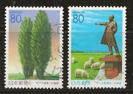 Japon 2001 N° Y&T : 3134 Et 3135 Obl. - Used Stamps