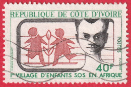 N° Yvert & Tellier 349 - République De Côte D'Ivoire (1973) (Oblitéré) - Premier Village D'Enfants S.O.S. - Costa De Marfil (1960-...)