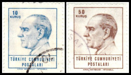 1965 - TURQUIA - KEMAL ATATURK - YVERT 1713,1716 - Usados