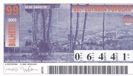 PORTUGAL LOTTERY TICKET 1999 - Lottery Tickets