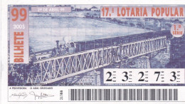 PORTUGAL LOTTERY TICKET 1999 - Lotterielose