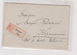 CROATIA HUNGARY 1912 GOSPIC Registered Cover - Croatie