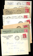 (Lot De 8) Lettre 51 REIMS Marne - MARCOPHILIE - Type Paix - Flamme - En-tête - Mechanical Postmarks (Advertisement)