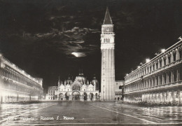 AD636 Venezia - Piazza E Basilica Di San Marco - Notturno Notte Night Nuit Nacht Noche / Non Viaggiata - Venetië (Venice)