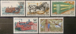 R2452/1836 - CENTRAFRIQUE - 1968 - BELLE SERIE (COMPLETE) - N°103 à 107 NEUFS** - República Centroafricana