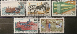 R2452/1836 - CENTRAFRIQUE - 1968 - BELLE SERIE (COMPLETE) - N°103 à 107 NEUFS** - Zentralafrik. Republik