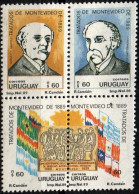 1990 Uruguay Treaty Of Mvdeo Gonzalo Ramirez Ildefonso Garcia #1351 ** MNH - Uruguay