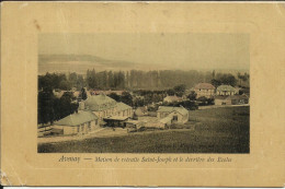 AVENAY , Maison De Retraite Saint Joseph Et Le Derrière Des Ecoles , 1915 + Cachet " TRESORS ET POSTES "  , µ - Andere & Zonder Classificatie