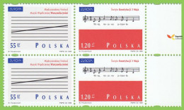 Voyo POLAND 1998 Mi# 3714-3715 X 2 ** MINT  Europa CEPT Two Pairs With Margins - 1998