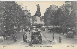 CPA Paris La Statue De La République - District 10