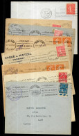 (Lot De 8) Lettre 51 REIMS Marne - MARCOPHILIE - Dont Type Semeuse - Flamme - En-tête - Mechanical Postmarks (Advertisement)