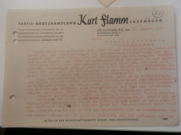 Luxembourg Facture, Kurt Slam 1944 - Luxemburgo
