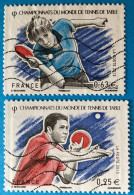 France 2013 : Sport, Championnats Du Monde De Tennis De Table N° 4746 à 4747 Oblitéré - Used Stamps
