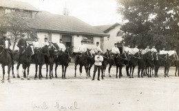 45 :  Carte Photo Militaires Aux Aydes   (grignotage Bord H)    ///  Ref. Mai 24 ///  N° BO - Autres & Non Classés