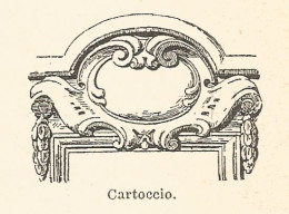 Cartoccio - 1924 Xilografia D'epoca - Vintage Engraving - Gravure - Stampe & Incisioni