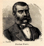 Ritratto Di Pietro Fanfani - Stampa Epoca - 1926 Vintage Print   - Prenten & Gravure