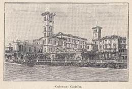 Regno Unito - Castello Di Osborne - Stampa Epoca - 1929 Vintage Print - Prints & Engravings