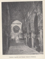 Palermo - Cappella Palatina Del Palazzo Reale - 1929 Stampa Vintage Print - Estampes & Gravures