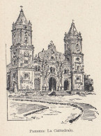 Panama - La Cattedrale - Stampa Epoca - 1929 Vintage Print - Prenten & Gravure