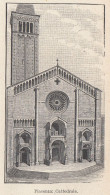 Piacenza - Cattedrale - 1929 Stampa Epoca - Vintage Print - Estampes & Gravures