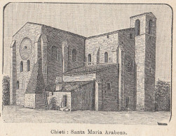 Chieti - Santa Maria Arabona - 1926 Stampa Epoca - Vintage Print   - Stiche & Gravuren