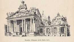 Germania - Dresda - Palazzo Delle Belle Arti - 1926 Vintage Print   - Prenten & Gravure