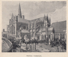 Dublino - Cattedrale - 1926 Stampa Epoca - Vintage Print   - Estampas & Grabados