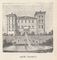 Agliè (TO) - Castello - 1924 Stampa Epoca - Vintage Print - Prenten & Gravure