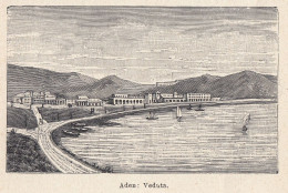 Yemen - Aden - Veduta - 1924 Stampa Epoca - Vintage Print - Estampes & Gravures