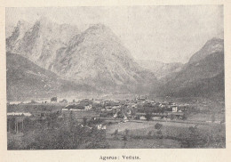 Agordo (BL) - Veduta - 1924 Stampa Epoca - Vintage Print - Estampas & Grabados
