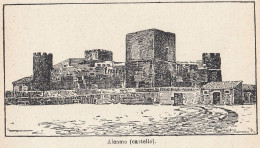 Alcamo - Il Castello - 1924 Stampa Epoca - Vintage Print - Estampes & Gravures