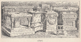 Altari - 1924 Stampa Epoca - Vintage Print - Prints & Engravings