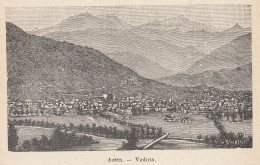 Aosta - Veduta Generale - 1924 Stampa Epoca - Vintage Print - Prenten & Gravure