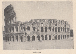 Roma - Anfiteatro - Colosseo - 1924 Stampa Epoca - Vintage Print - Prenten & Gravure