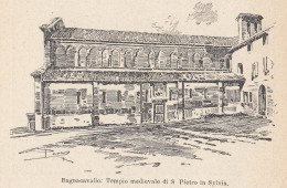 Bagnacavallo (RA) - Tempio Di S. Pietro In Sylvis - 1924 Vintage Print - Estampas & Grabados
