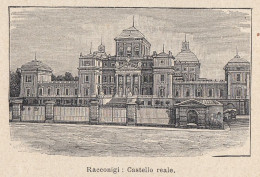 Racconigi (CN) - Il Castello Reale - 1930 Stampa Epoca - Vintage Print - Estampas & Grabados