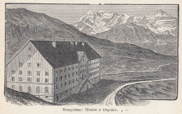 Sempione - Monte E Ospizio - 1930 Stampa Epoca - Vintage Print - Prints & Engravings