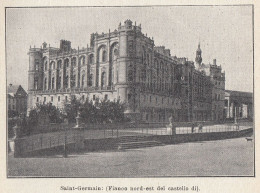 Francia - Castello Di Saint Germain En Laye - 1930 Stampa - Vintage Print - Estampas & Grabados