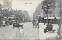 CPA Paris Rue De La Roquette Vue Prise De La Place Voltaire - Distrito: 11