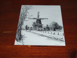 76992-     12 X 14,5 CM. PRENTBRIEFKAART- ZUIDLAREN / MOLEN - Zuidlaren