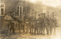 45 :  Carte Photo Militaires Aux Aydes   (grignotage Bord H)    ///  Ref. Mai 24 ///  N° BO - Other & Unclassified