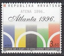 KROATIEN  387,  Postfrisch **, 100 Jahre Olympische Spiele, 1996 - Croacia