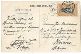 !!! CONGO, CPA DE 1909, DÉPART DE BOMA POUR VERVIERS (BELGIQUE) - Cartas & Documentos