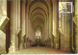 31018 - Carte Maximum - Portugal - Mosteiro Alcobaça Nave Central - Monastery Monastere - Maximumkarten (MC)